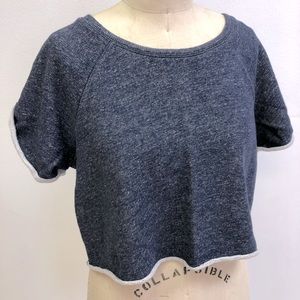 Cute H&M cropped sweatshirt in Navy